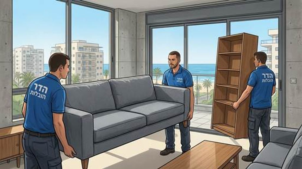 צוות פינוי דירה מפנה סלון וארון